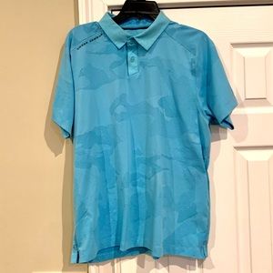 UNDER ARMOUR Men’s Blue Collared Golf Shirt!
